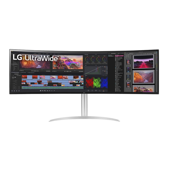 LG 49WQ95C Curved UltraWide Monitor Manuals