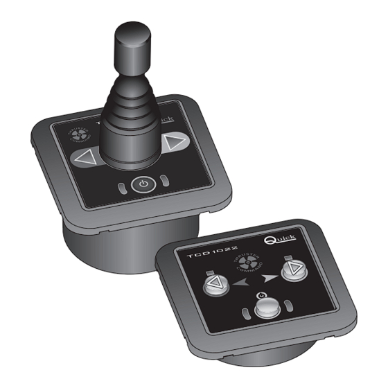 Quick THRUSTER COMMAND TCD 1022 E Manual For Use And Installation