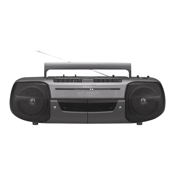 Sony CFS-W338 Specifications