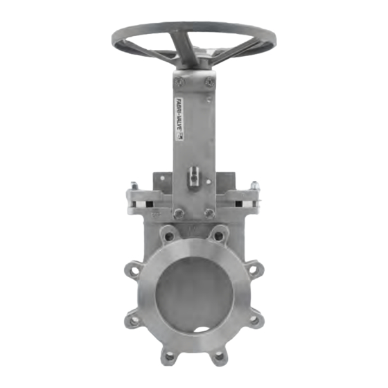 User Manuals: ITT Engineered Valves CU27 Gate Valve