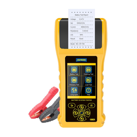 Autool BT760 User Manual