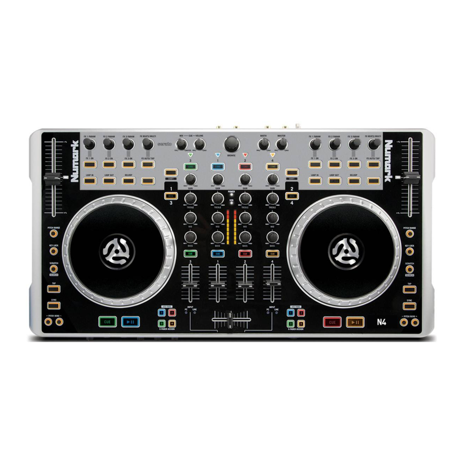 Numark N4 - 4-Channel DJ Controller Manual