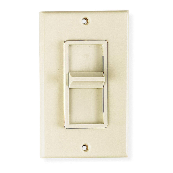 Leviton DECORA SURESLIDE 6627 Installation Instructions