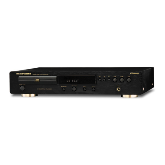 Marantz CD6000 KI Service Manual