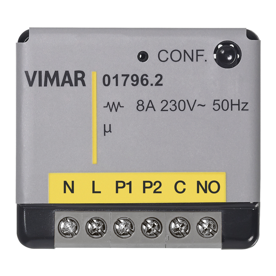 Vimar 01796.2 Manual