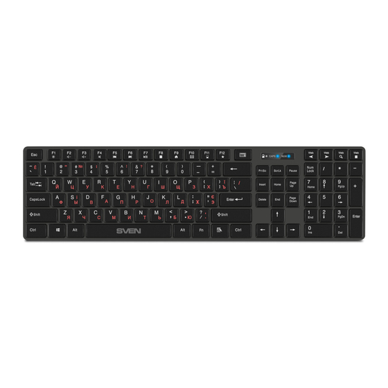 Sven KB-E5300W User Manual