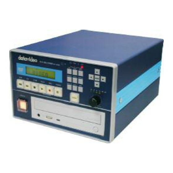 Datavideo MP-6000 Quick Reference Manual
