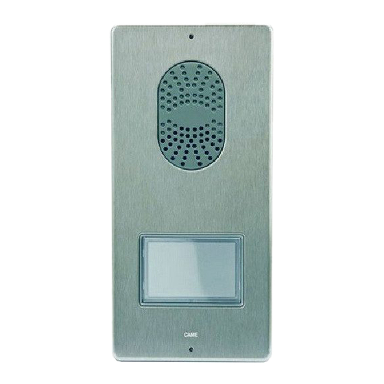 CAME 001DC011AC Installation Manual