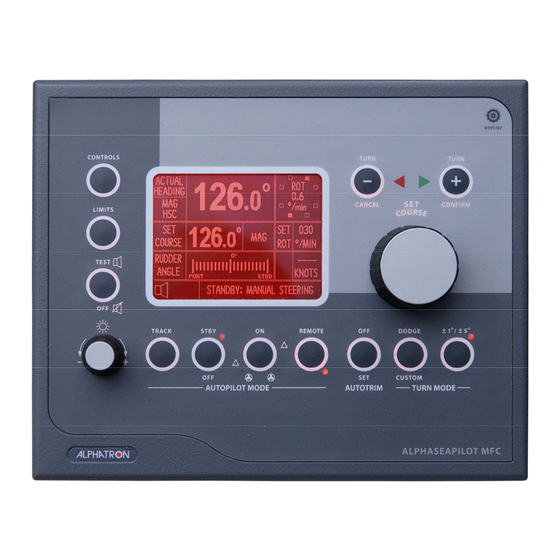 Alphatron ALPHASEAPILOT MFC Operating Manual