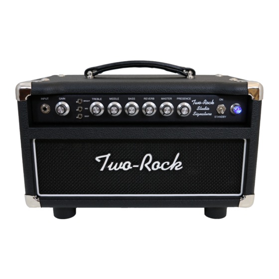 Two-Rock Studio Signature Owner's Manual