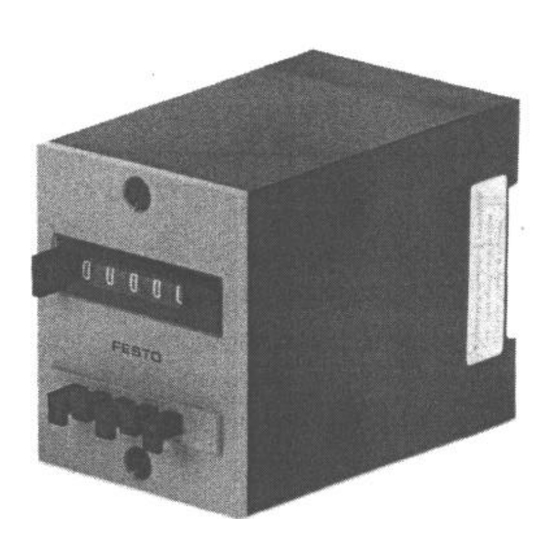 Festo Pneumatic PZV-E-C Operating Instructions Manual