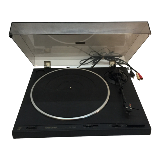 Pioneer PL-333 Service Manual