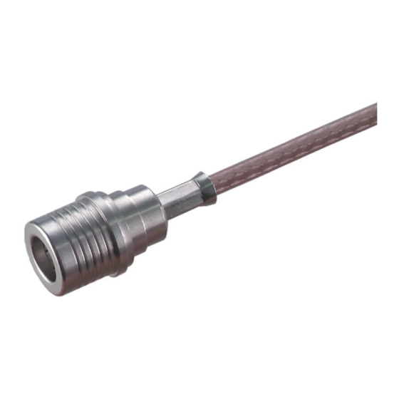 HUBER+SUHNER QMA Series Assembly Instruction