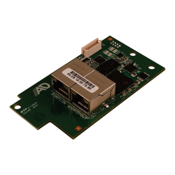 ADT A1-ETHERNET Instruction Manual