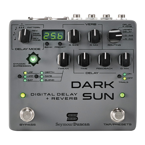 Duncan Dark Sun User Manual