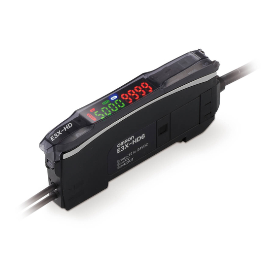 Omron E3X-HD Series Manual