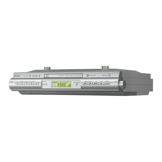 Sony ICF-CDK50 Marketing Specifications
