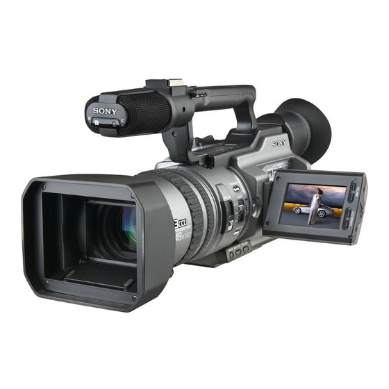 Sony DCR VX2100 - Handycam Camcorder - 380 KP Manuals