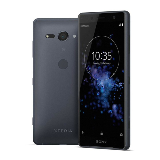 Sony Xperia XZ2 Compact Green User Manual