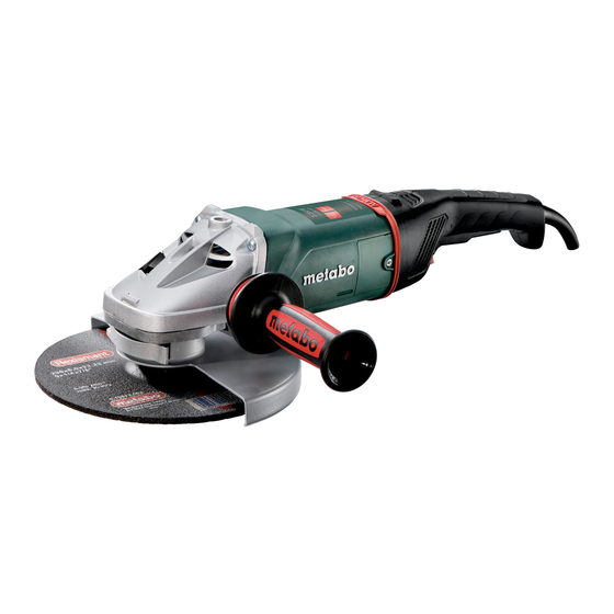 Metabo W 22-230 MVT Original Instructions Manual