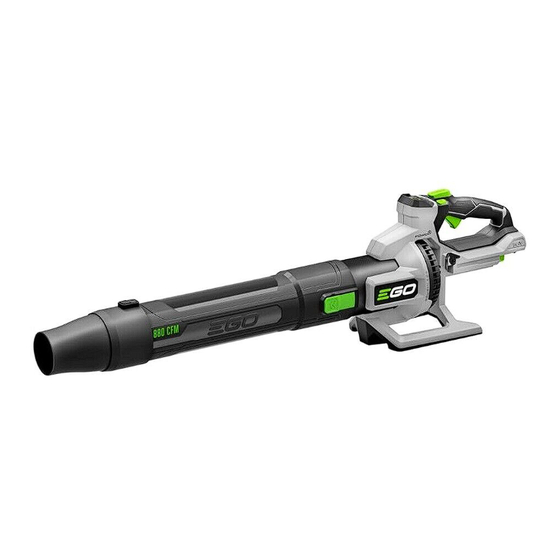 Ego Power+ BLOWER LB8800 Operator's Manual