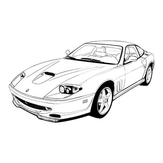 Ferrari 2001 550 Maranello Owner's Manual