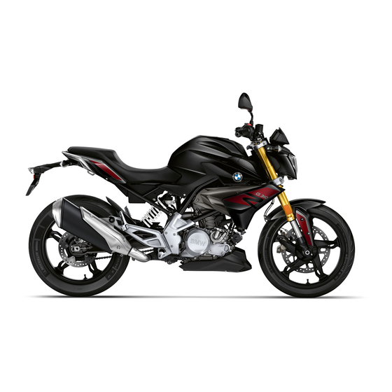 BMW Motorrad G 310 R Rider's Manual
