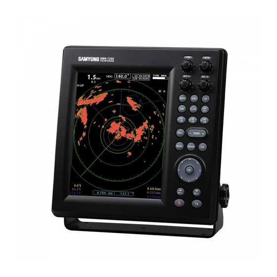 User Manuals: Samyung ENC SMR-7200 Marine Radar System