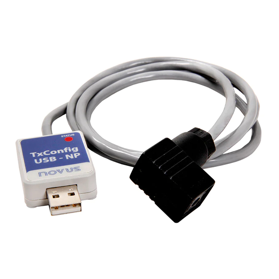 Novus TxConfig-DIN 43650 Quick Manual