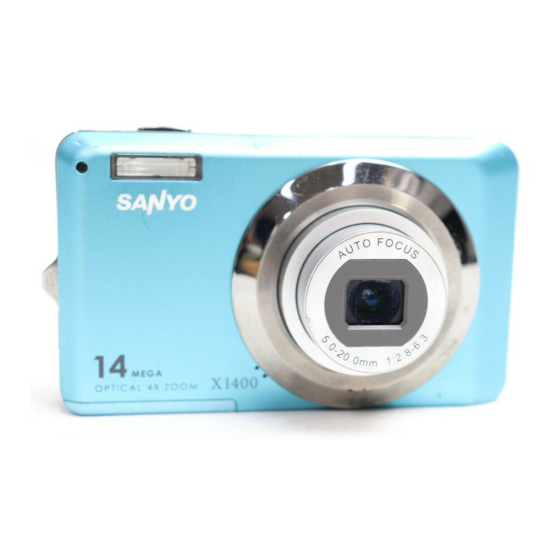 Sanyo VPC-X1400 Manuals