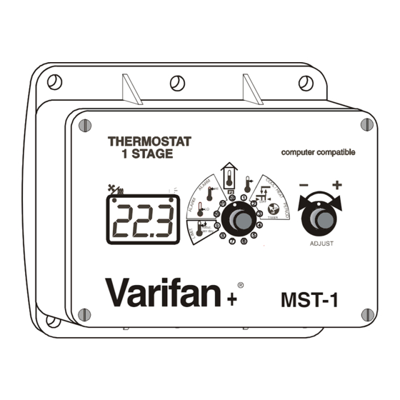 Varifan MST-1 Manuals