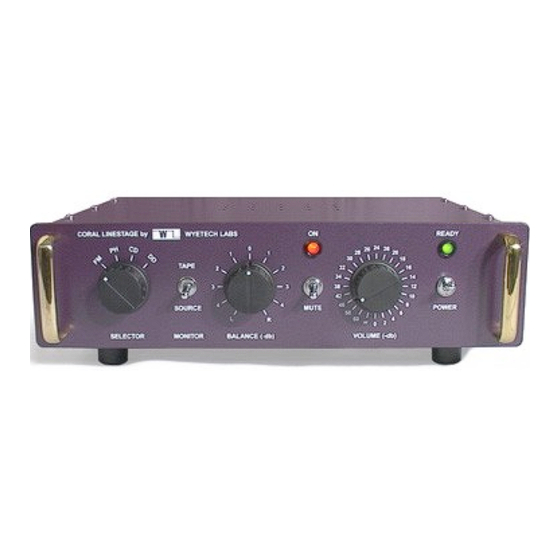 WYETECH LABS Coral Owner's Manual