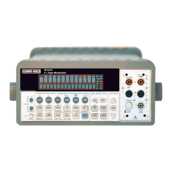 Kusam-meco M3500A Manuals