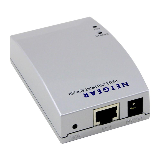 NETGEAR PS121v2 - USB Mini Print Server Manuals