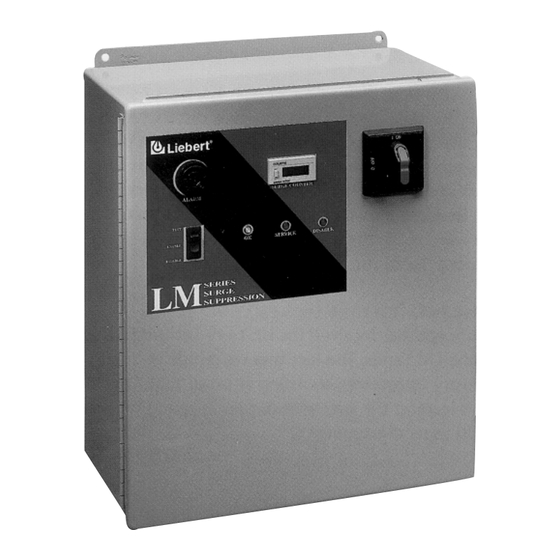 Liebert LM Series Installation, Operation And Maintenance Manual