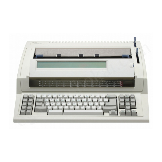 IBM Wheelwriter 2500 Manuals
