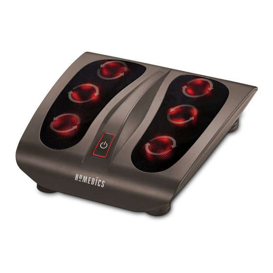 HoMedics FMS-270H Instruction Manual And  Warranty Information