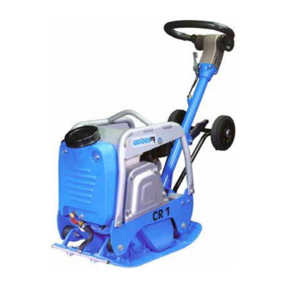 Weber mt CR 1-II Hd Operating And Maintenance Manual