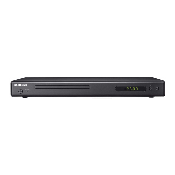 Samsung DVD DVD-P181 Owner's Manual