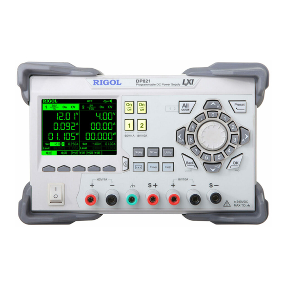 Rigol DP800 Series Manual