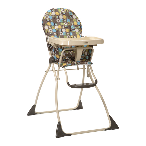 Cosco Flat Fold High Chair 03354 User Manual