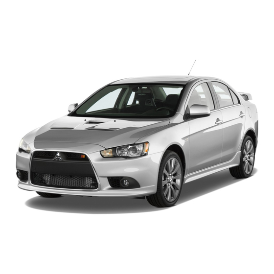 Mitsubishi MOTORS Lancer Evolution 2009 Owner's Manual