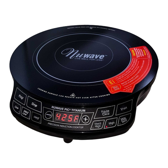 NuWave PIC Titanium Quick Start Manual