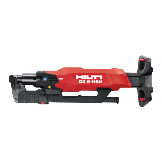 Hilti DX 9 HSN Manual