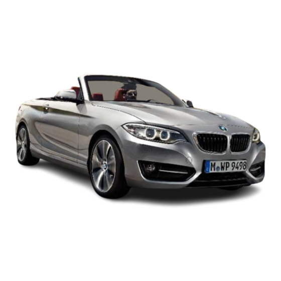 BMW 228i xDrive Convertible 2015 Owner's Manual