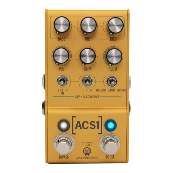 Walrus Audio Mako Series Manual