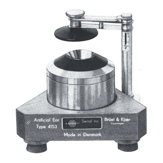 BRUEL & KJAER 4153 Instructions And Applications