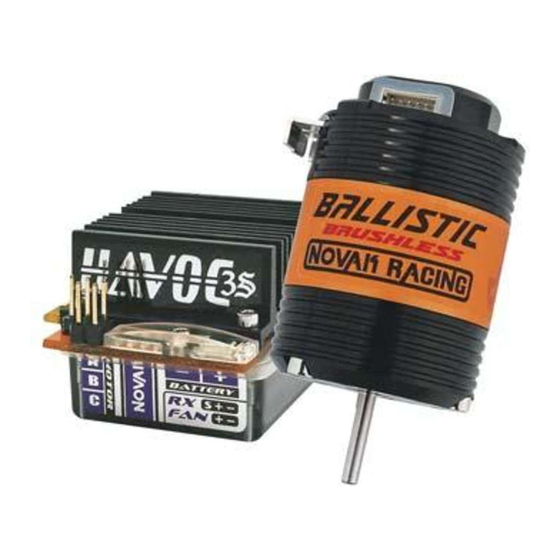 NOVAK HAVOC 3S - GEARING AND ADJUSTABLE PARAMETERS 4-2010 V2 Manual