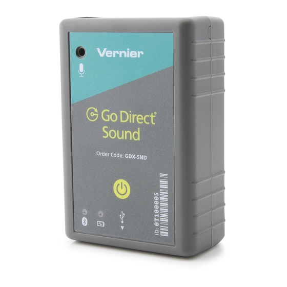 Vernier Go Direct Sound Manual