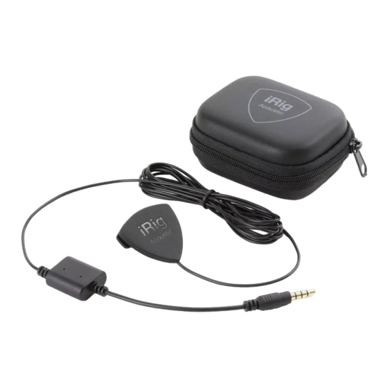 IK Multimedia iRig Acoustic User Manual